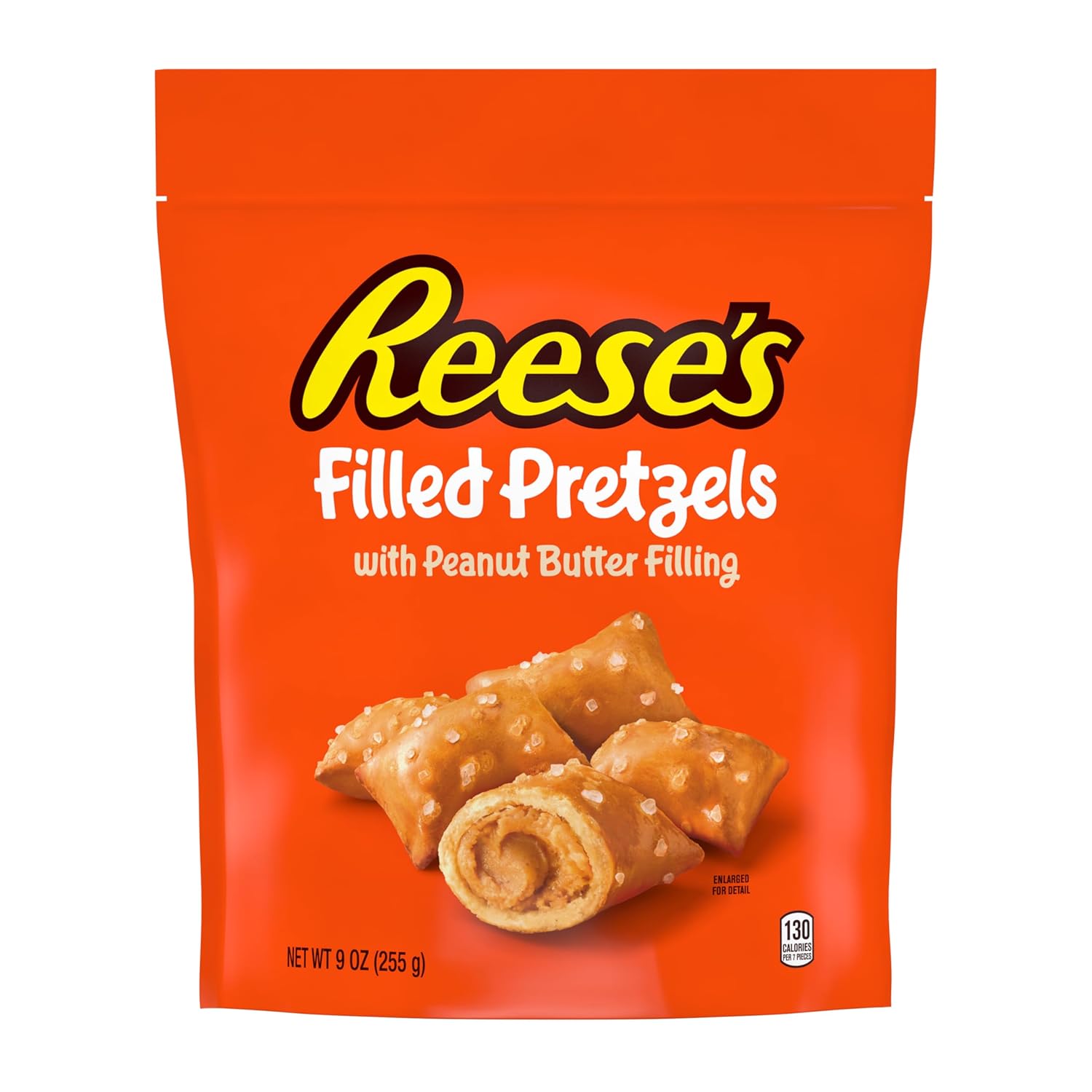 Reese's Filled Pretzels,Peanut Butter Pretzel Nuggets,Crunchy,Ready to Eat,Sweet and Salty Snack,18oz Jar,(Pack of 2)