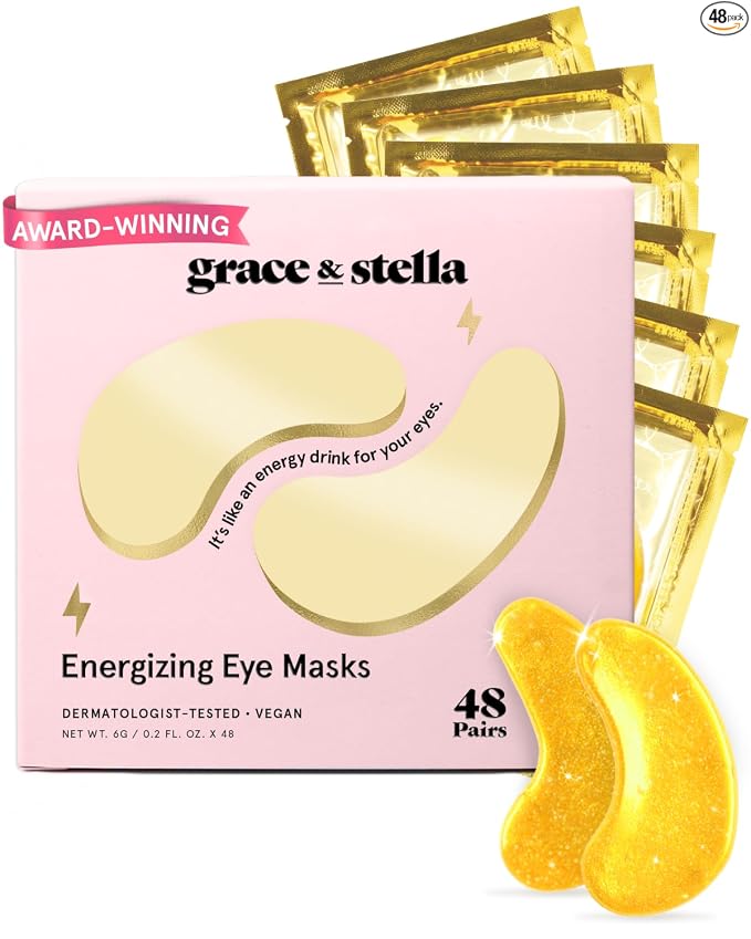grace & stella - Mascarilla para debajo de los ojos galardonada - Regalos para mujeres - Regalos para niñas adolescentes - Parches de gel para ojeras, ojos hinchados, bolsas debajo de los ojos