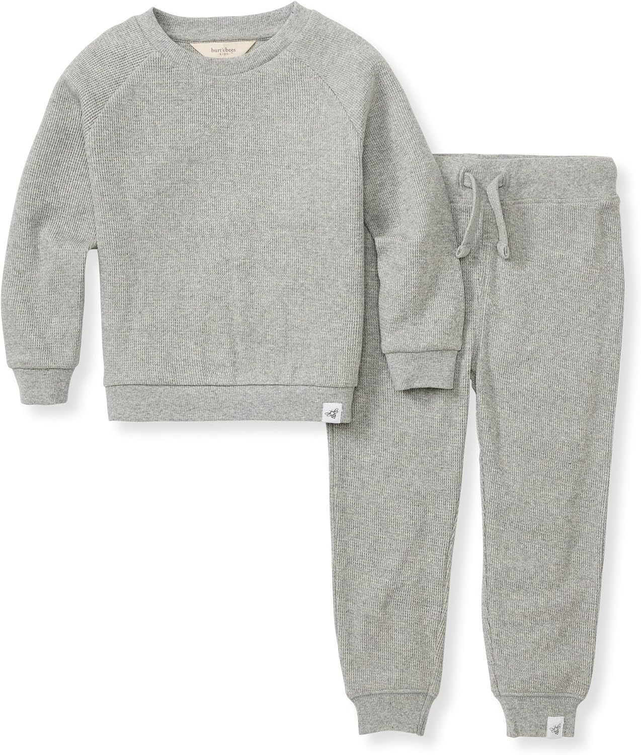 Burt's Bees Baby Boys Shirt and Pant Set, Long Sleeve Top & Bottom Outfit Bundle, 100% Organic Cotton