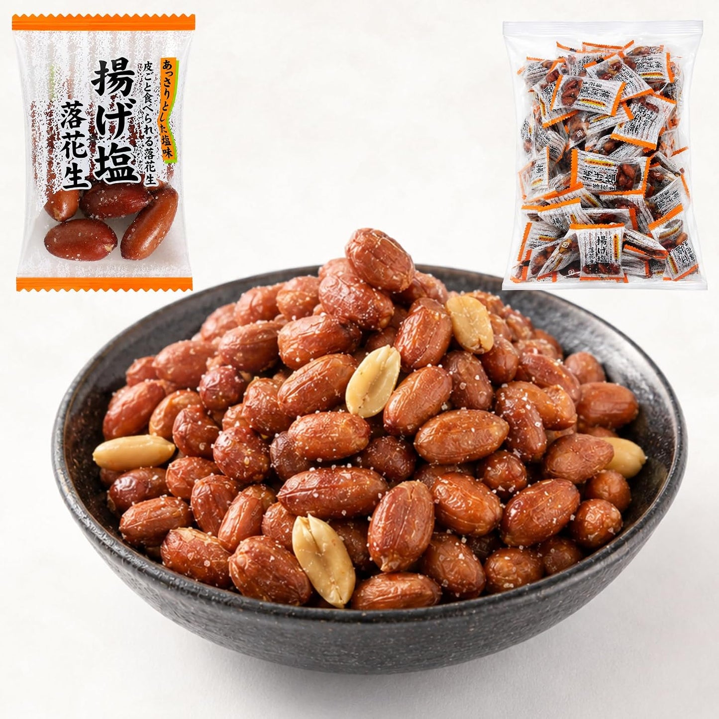 Alneka Fried Corn Snacks, Individual Packaging, Corn, Miyakoshima, Snow Salt, Small Bag, Sweets, 3.5 oz (100 g), Approximately 25 Pieces
