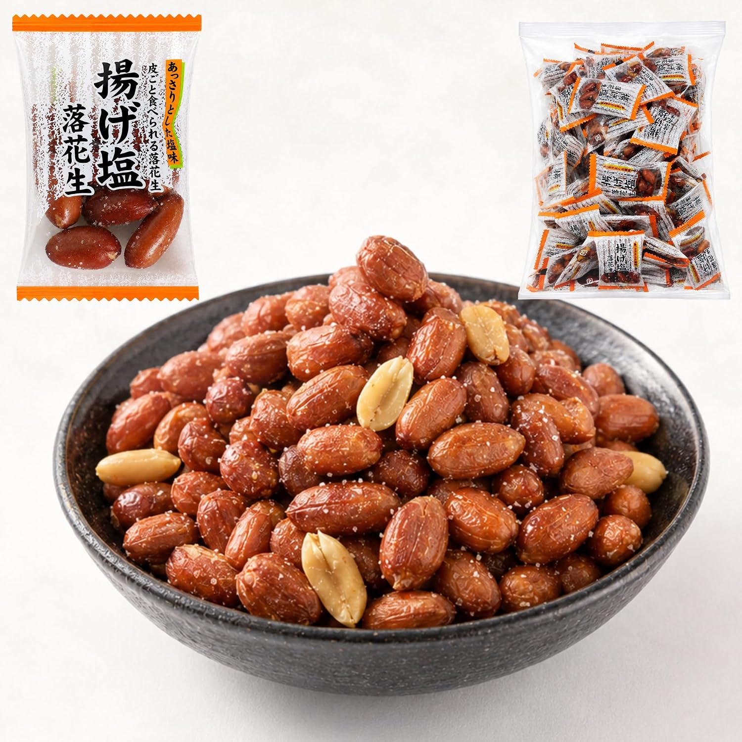 Alneka Fried Corn Snacks, Individual Packaging, Corn, Miyakoshima, Snow Salt, Small Bag, Sweets, 3.5 oz (100 g), Approximately 25 Pieces