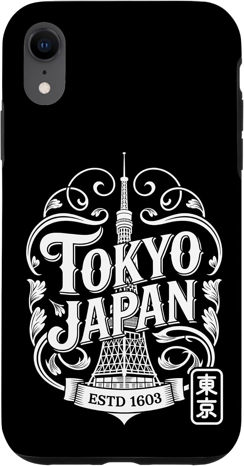 東京タワージャパン ヴィンテージ 旅行 アニメ 漢字 お土産 スマホケース iPhone 17 用