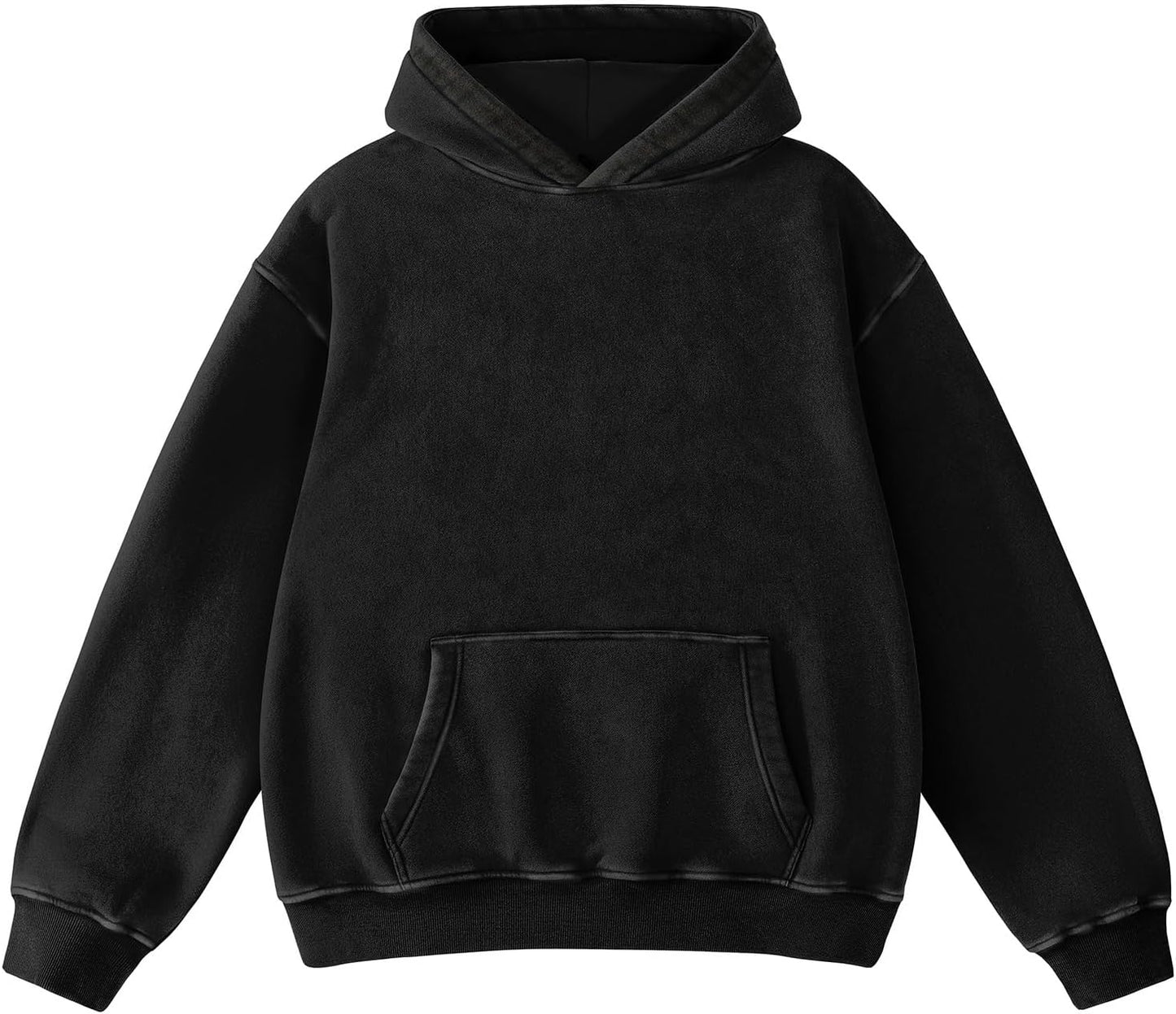 Dnzzs Sudadera con lavado ácido para mujer, sudadera con capucha de manga larga, sudaderas con capucha de gran tamaño de moda para mujer, sudaderas vintage y sudaderas pesadas