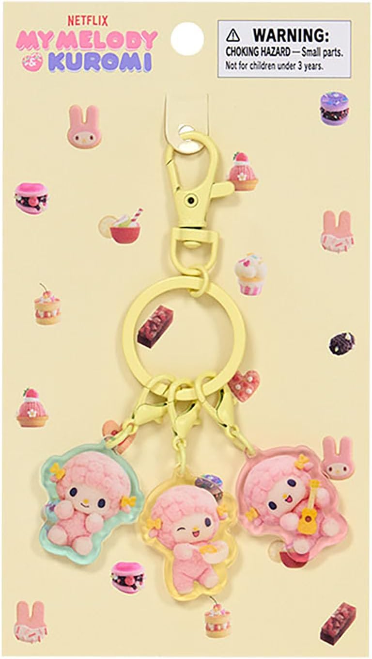 Sanrio (SANRIO) Acrylic Keychain (Netflix Original Anime My Melody & Kuromi) My Melody Acrylic & Steel Suitable for ages 3 and up 883328