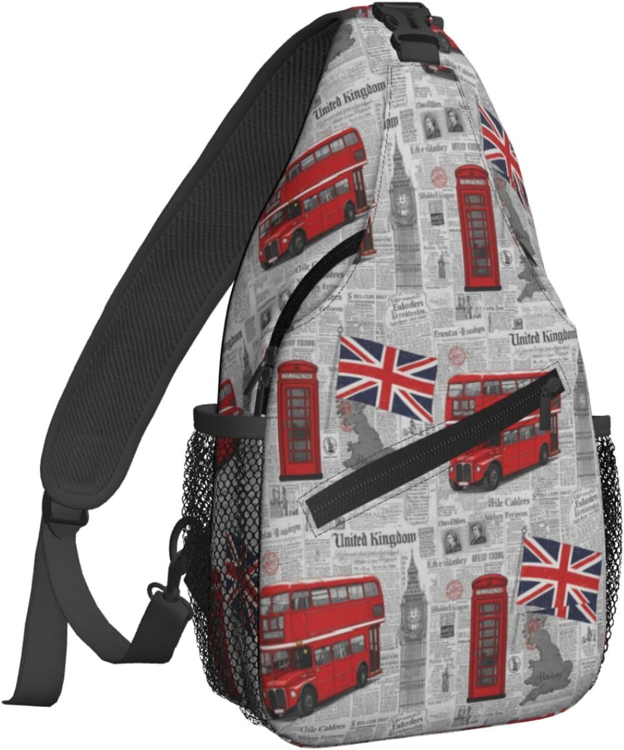 Famame Mochila bandolera para el pecho, bolsa de hombro, gimnasio, ciclismo, viajes, senderismo, mochila para hombres y mujeres, MultiColor37, Tamaño único