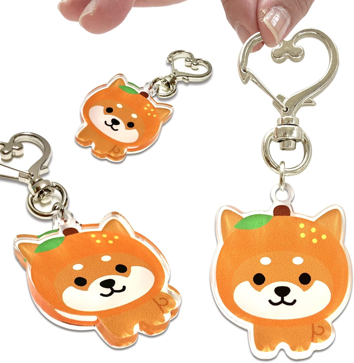 LamPlanning Traveling Mameshiba Acrylic Keychain Charm Shiba Inu Mameshiba Cute Character Mascot Healing Made in Japan