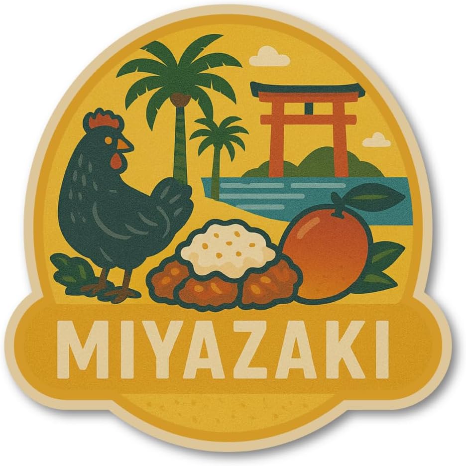 Nagasaki Local Sticker Set, 8 Different Prefecture Designs, Includes Sakurajima, Gayen Yamakasa, Hot Springs, Balloons, Mango, Castela, Perfect for Travel, Tourism, Souvenirs