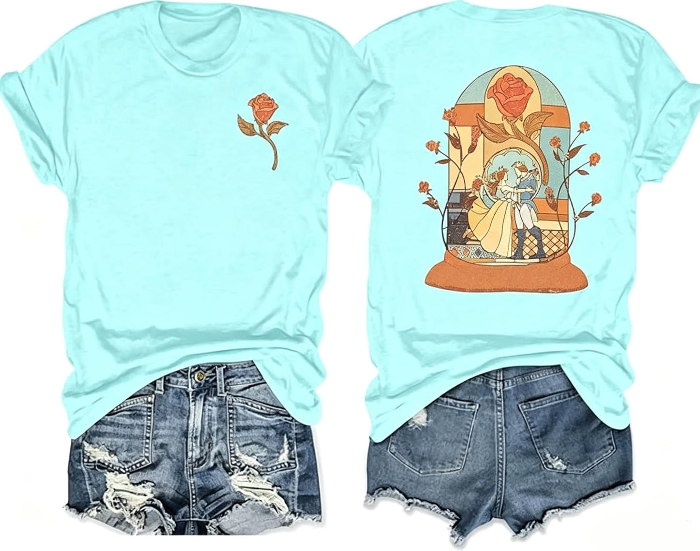Magic Kingdom - Camisa de manga corta para mujer, diseño de castillo, camiseta familiar a juego para vacaciones, vacaciones