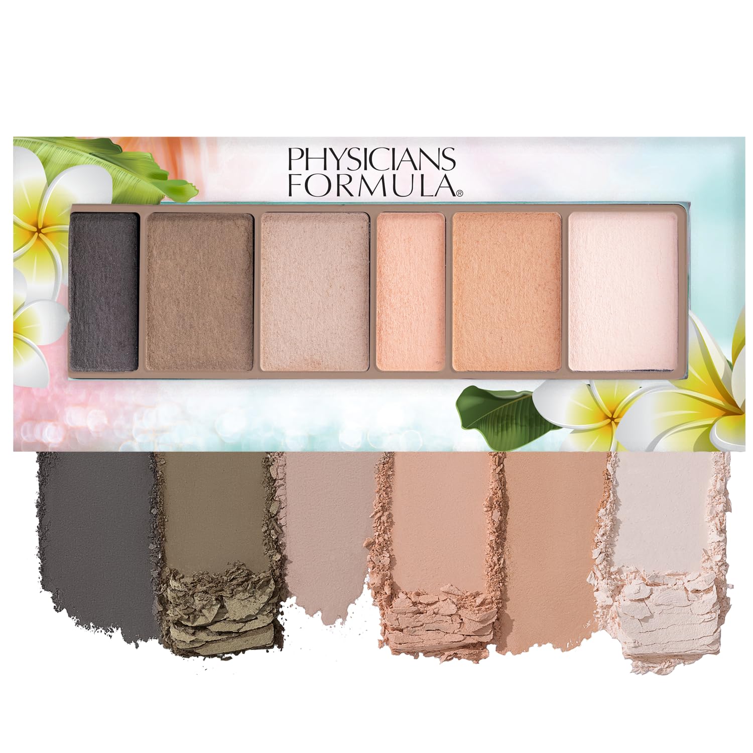 Paleta de sombras de ojos de Physicians Formula Matte Monoi Butter Sombra de ojos natural mate tonos nude sonrojados, para piel sensible, hipoalergénica, nutritiva e hidratante, suave, uso todo el día
