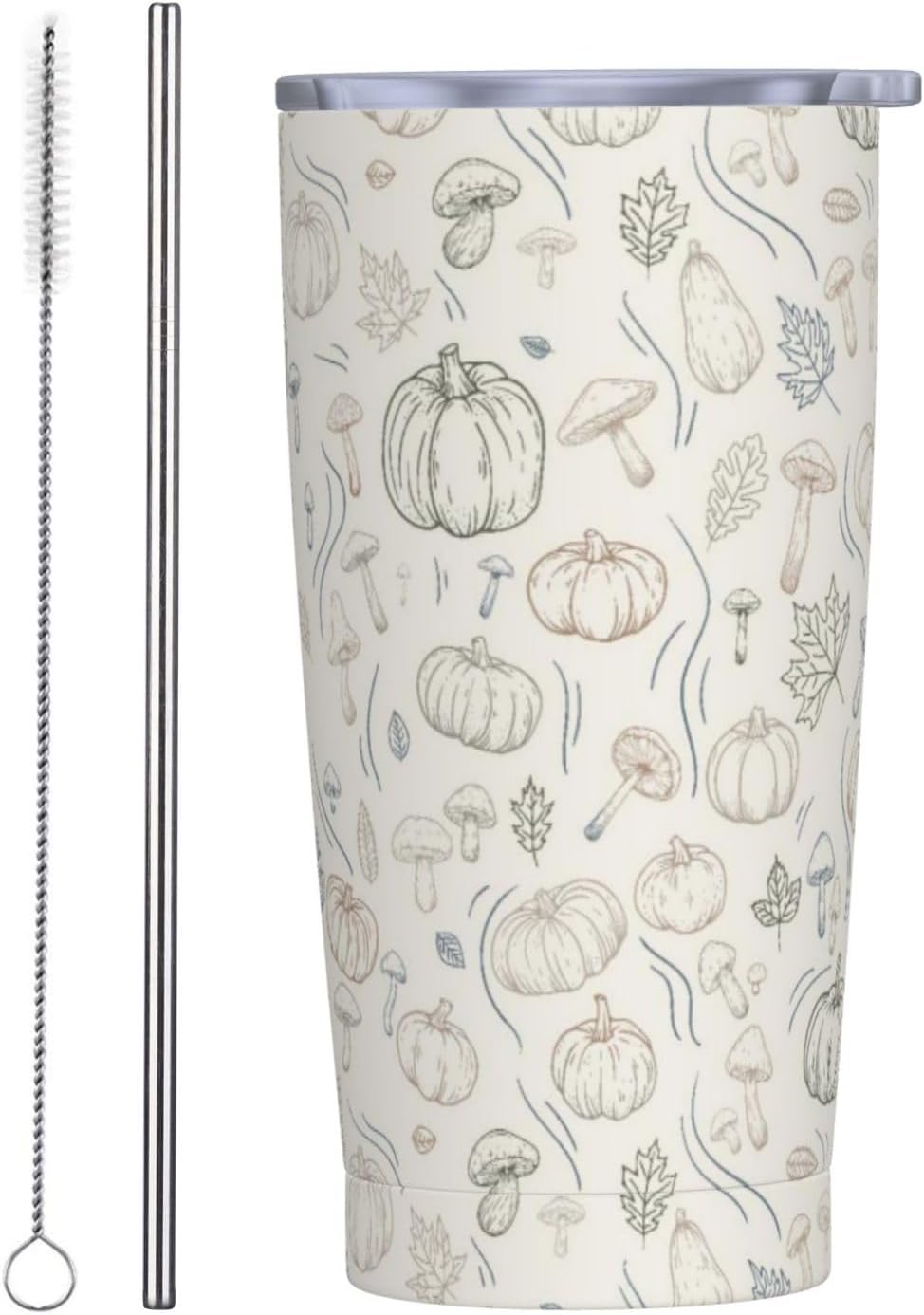 Space - Vaso de 20 onzas con tapa y popote para mujeres y hombres, taza aislada de planetas del sistema solar, diseño de estrellas, vaso de acero inoxidable dibujado a mano, vaso de acero