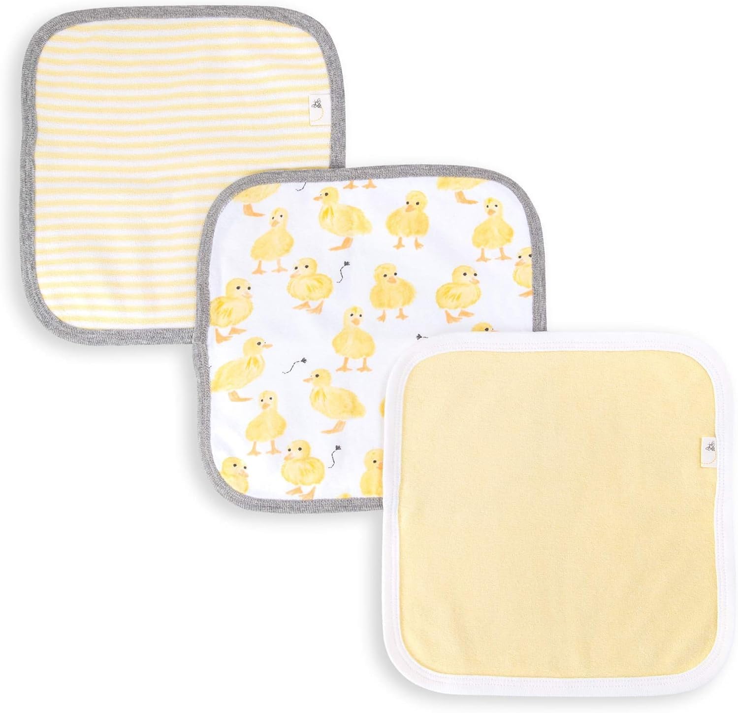 Toallitas de baño para bebés Burt's Bees Baby, 100% algodón orgánico, tejido de rizo suave y súper absorbente y tela de rizo tejida | Los paños de baño suaves y suaves de rizo 100 % algodón orgánico son los esenciales perfectos para el baño