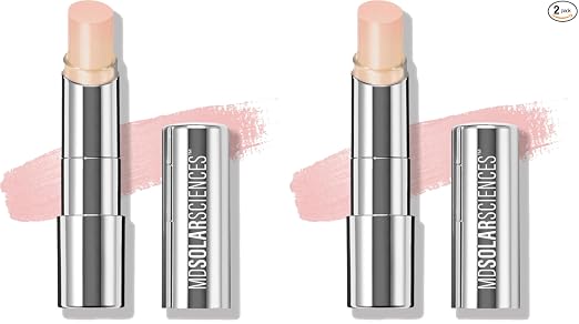 MDSolarSciences Bálsamo labial tintado ligero SPF 30 protector solar hidratante con manteca de karité, aceites de jojoba y aguacate hidratantes, vegano, limpio y libre de crueldad para el cuidado de