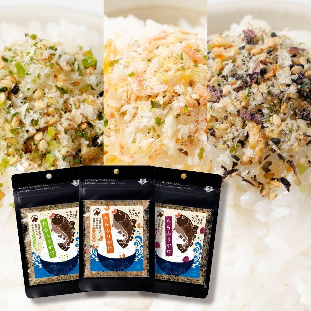 Maruichi Okada Shoten Hokkaido Tarafurikake, 1.1 oz (30 g), Hokkaido Tap, Glue, Aosa, Firikake, Gift