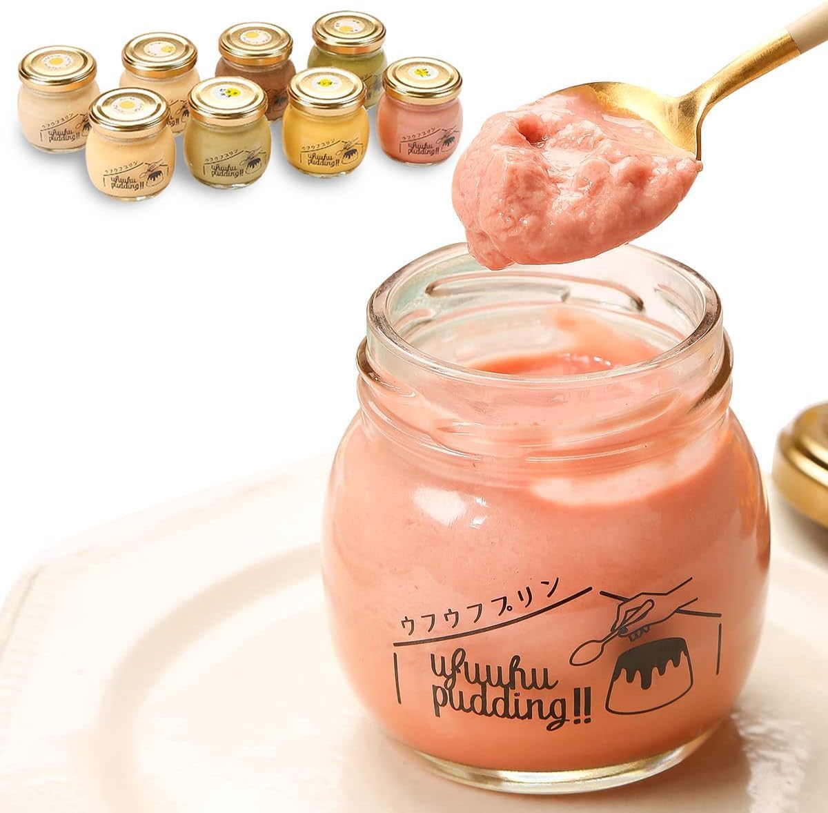 Gift Pudding (Ufuf Garden Scalloped Raw Pudding) Dessert, Sweets, Gift, Ordered Sweets (Gift Japanese Pudding, 6 Pieces)
