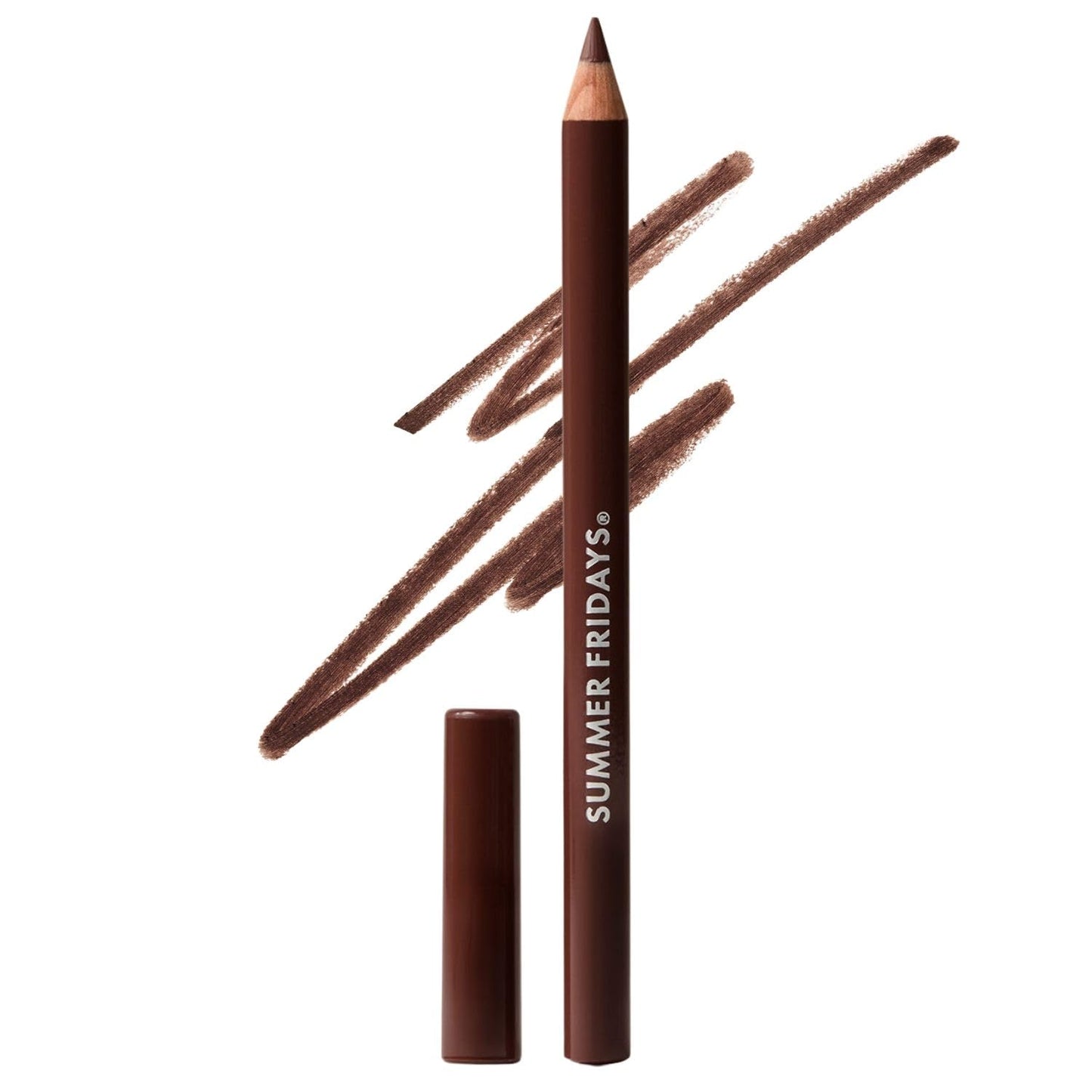 Summer Fridays SoftLine Lápiz delineador de labios, cremoso, de larga duración, mate, para definición esculpida, maquillaje infundido para cuidado de la piel con esferas de relleno hialurónico +