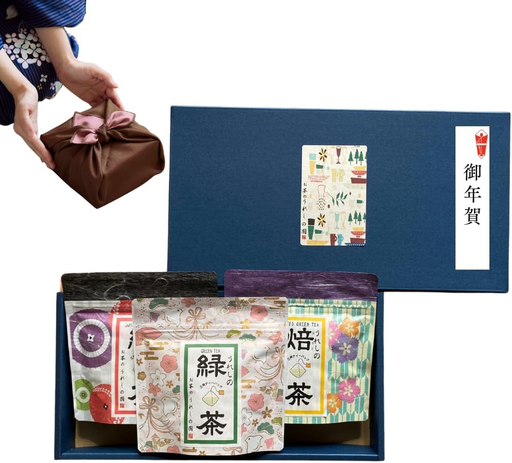 Ureshinocha Drinking Comparison Fukubukuro Ureshinochaen Tea Bags 2.5g×7×3 Varieties Drinking Comparison Set Gift Random Package Green Tea Hojicha Japanese Black Tea Saga Domesticly Produced Hot Water