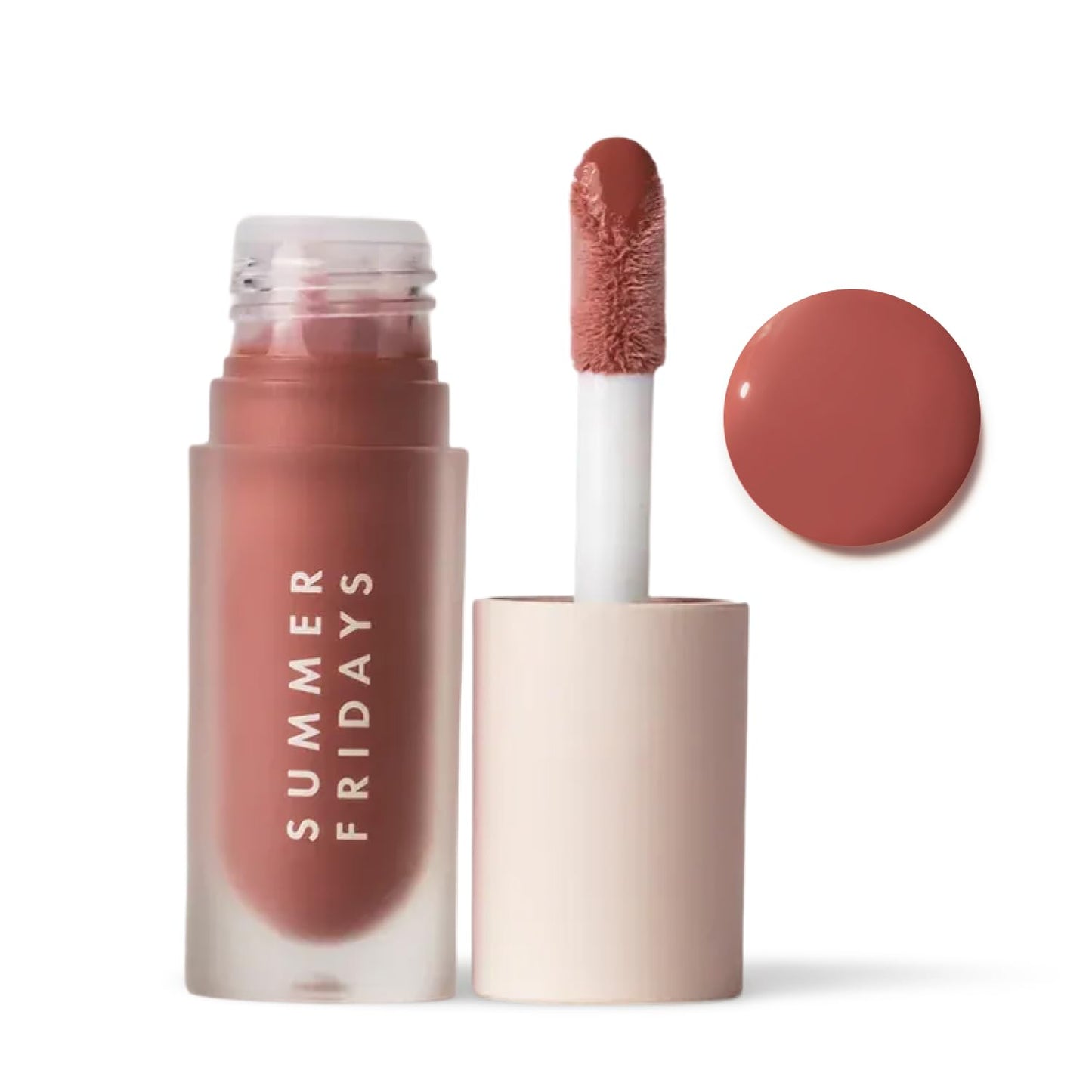 Summer Fridays Dream Lip Oil - Hydrating Tinted Lip Gloss Oil - Non-Sticky Formula with Skincare Benefits for Long-Lasting Softness + Shine - Effortless Beauty Gifts - Warm Beige (0.15 Oz)