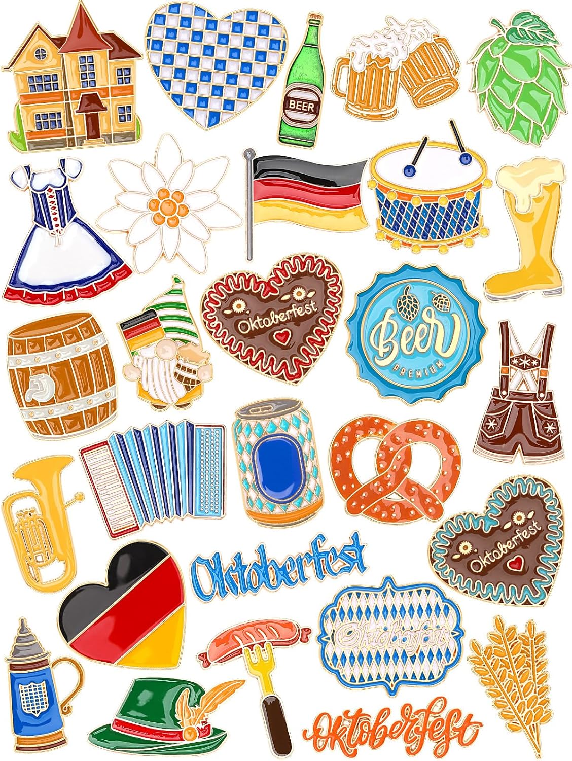 JUNEBRUSHS 28 pines esmaltados de animales, bonitos broches de animales del bosque, elefante, panda, tigre, jirafa, para decoración de fiestas, intercambio, regalo, mochilas, ropa, bolsas, sombreros y accesorios