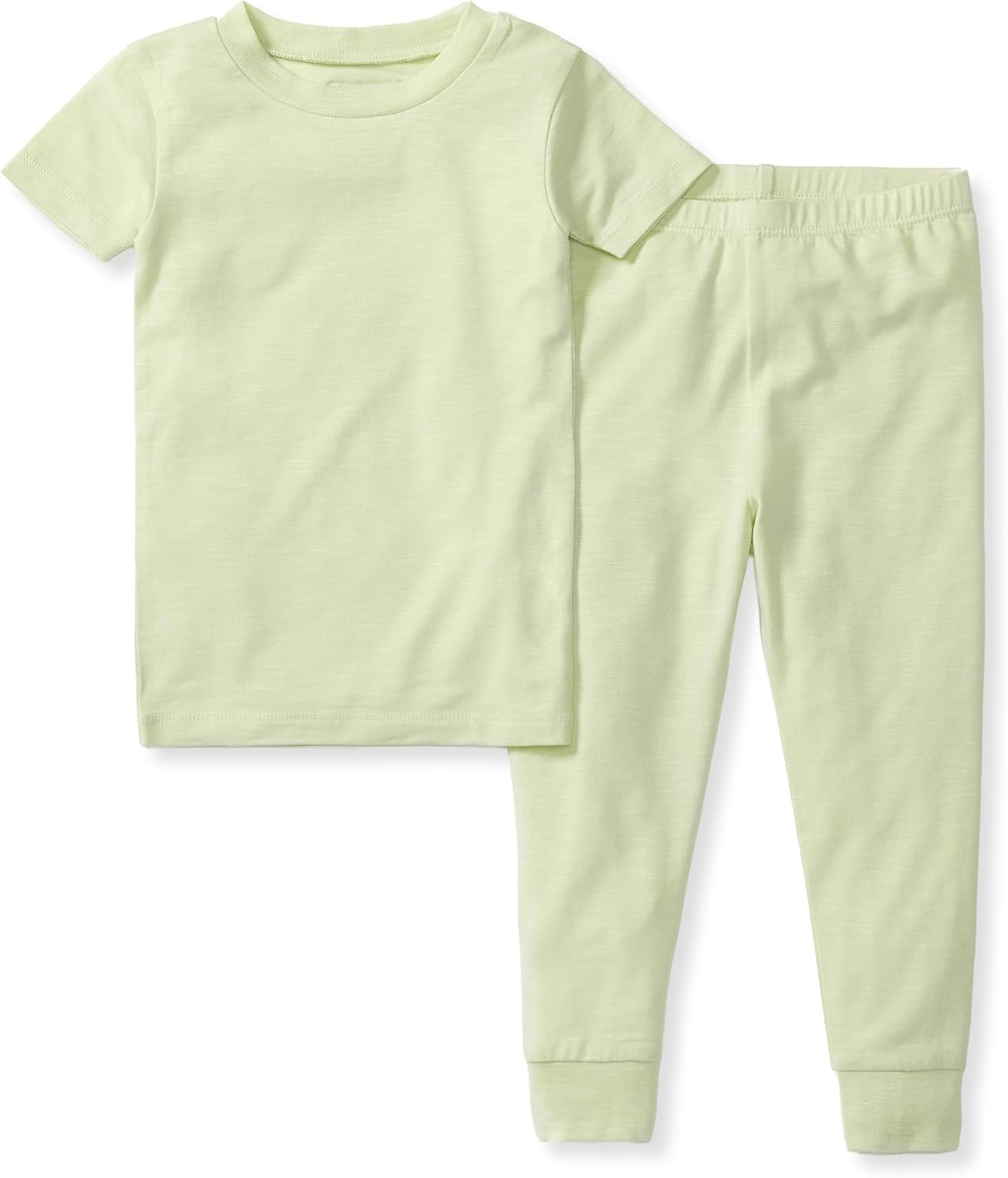 Burt's Bees Baby Unisex Honeysoft™ Lyocell, Tee and Long Pants PJ Set, 2-PC | Silkier than ever - Honeysoft™ top and pants sleepwear set for soft & sweet dreams