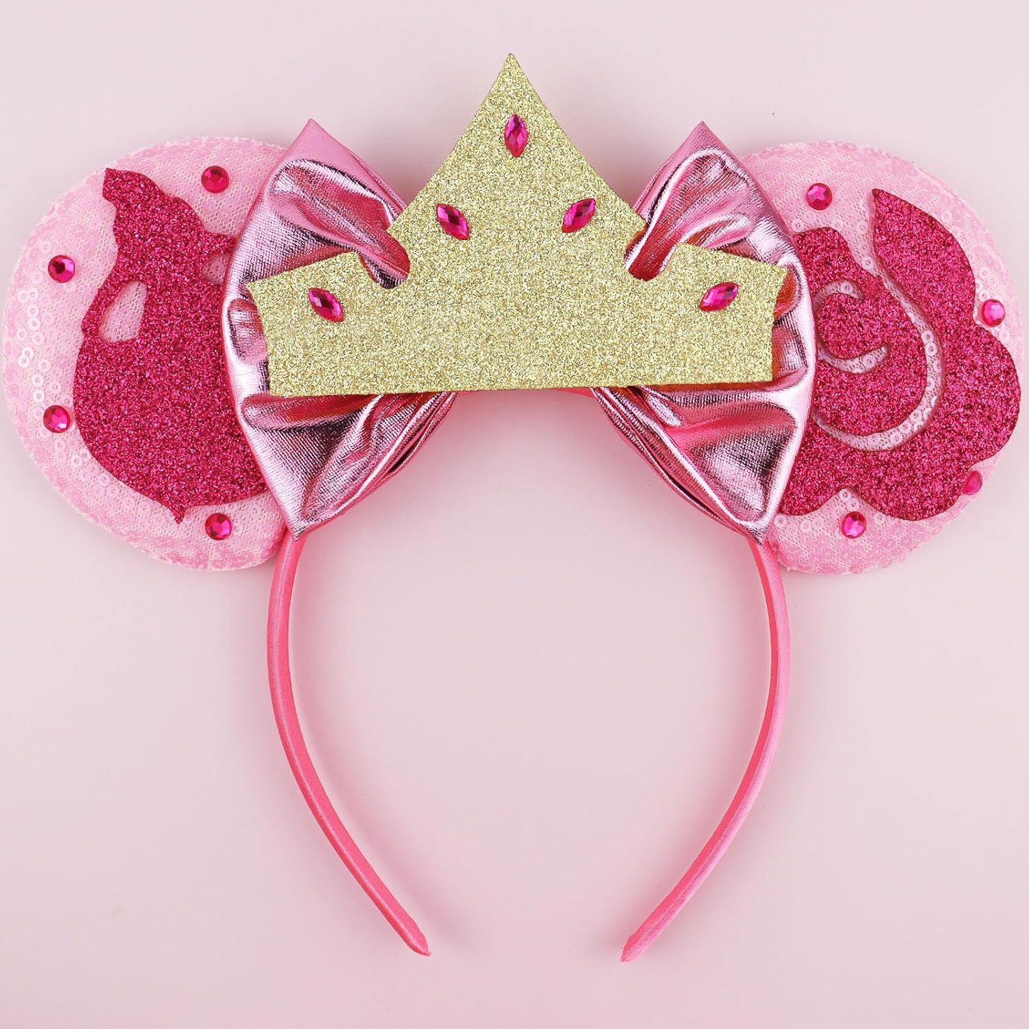 Diadema con orejas de ratón, diadema con orejas de auto de Lighting McQueen para fiesta de cumpleaños de niños - Diadema con orejas de auto