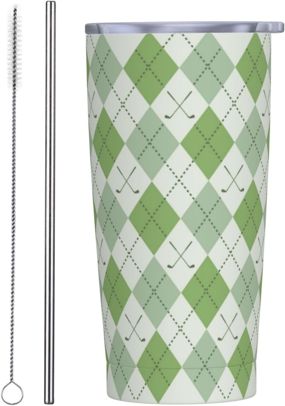 Vaso de 20 onzas con tapa y popote para mujeres y hombres, con aislamiento de cielo estrellado, universo del espacio exterior, vaso de acero inoxidable de doble pared al vacío, taza de café