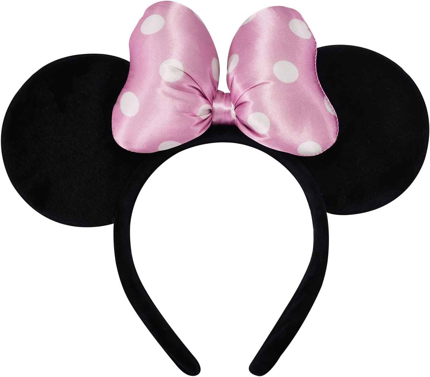 ODOCARE Handmade Mouse Ears Headband for Women and Ladies, Polka Dot Bow Mini Ears Costume Accessories