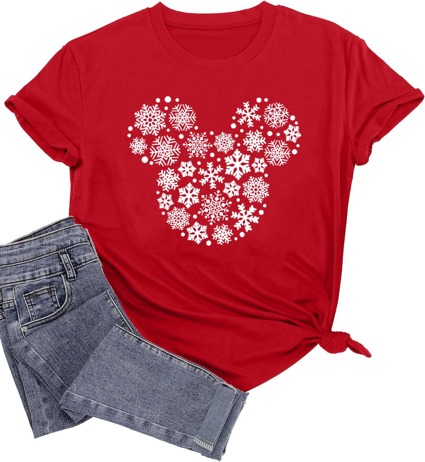 Camiseta de manga corta con diseño de castillo mágico para mujer, diseño de hadas, informal, para vacaciones, vacaciones
