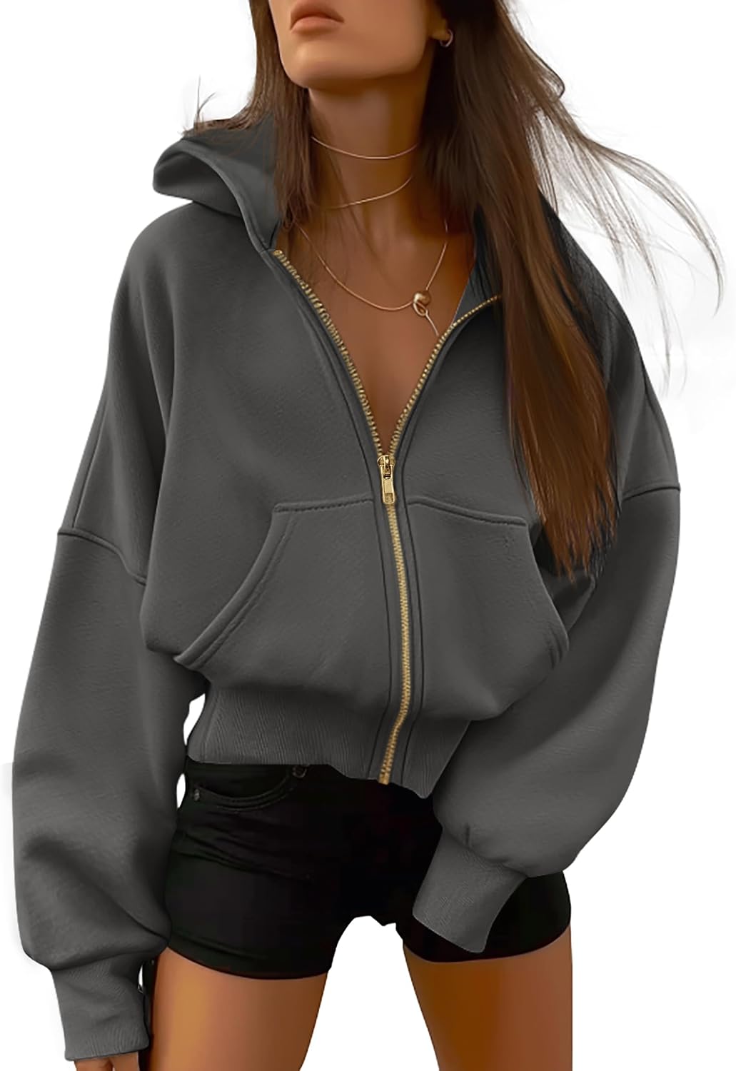 BTFBM Sudaderas con capucha para mujer, ropa de moda de otoño, chaqueta de forro polar de manga larga, trajes de invierno, sudadera con capucha Y2K con cremallera