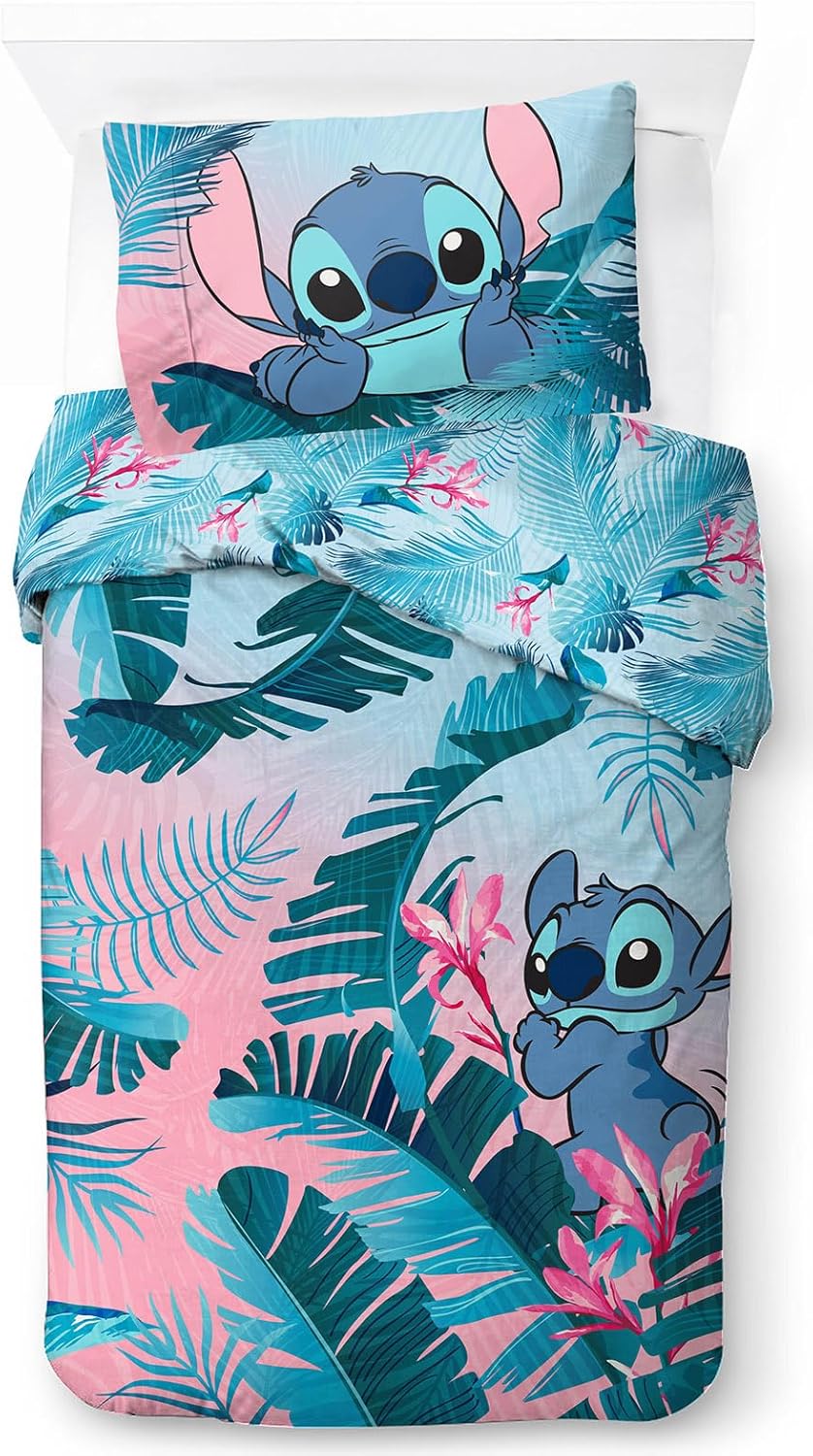 Jay Franco Disney Mickey Mouse Children's Double Bedding Set - Duvet Cover and Pillowcase Set 50 x 70 cm - 100% Cotton