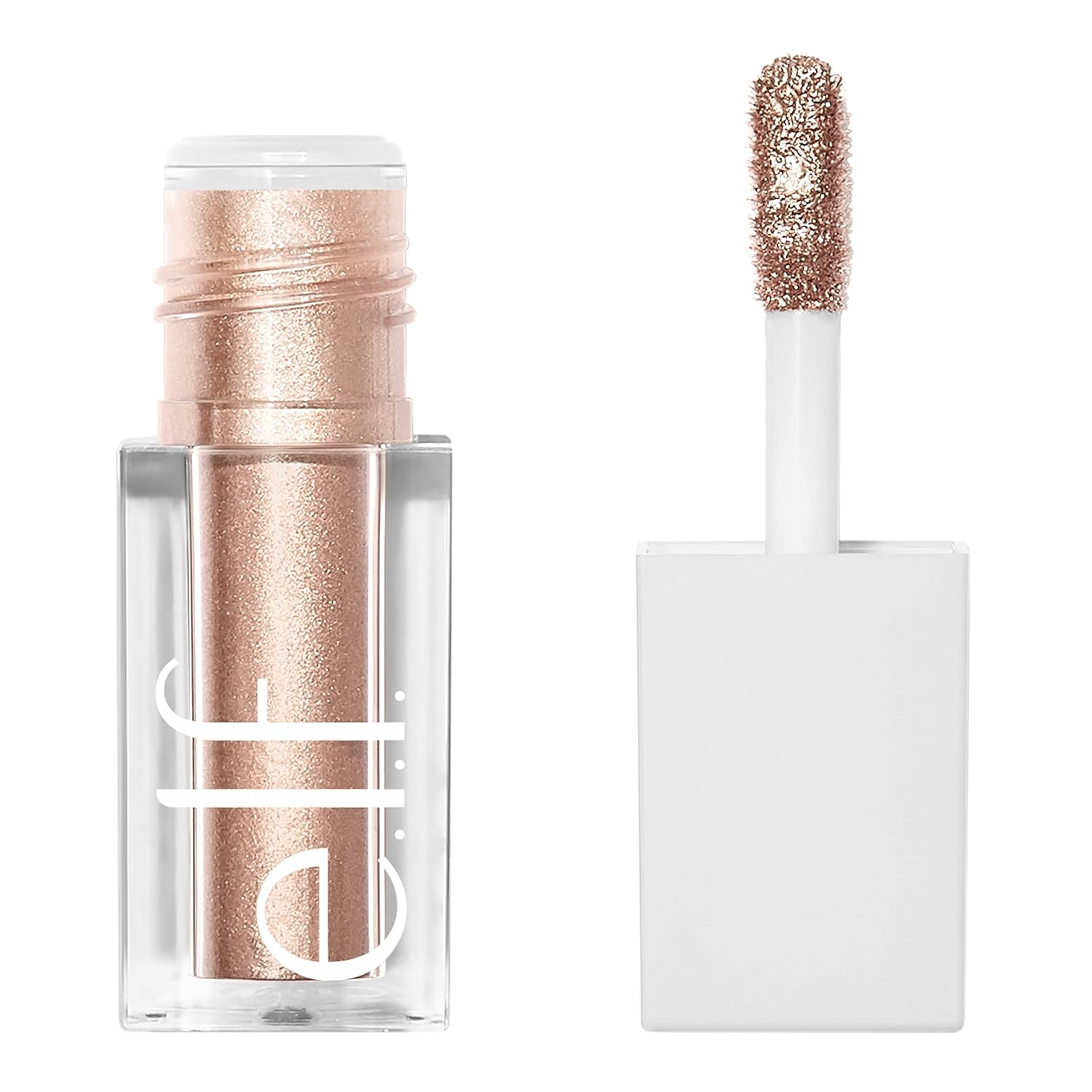 e.l.f. Sombra de ojos líquida metálica, fórmula de gel, acabado multidimensional para un aspecto de ojos atrevido, cobertura de un solo paso, vegano y libre de crueldad, Moon, 0.1 onzas líquidas