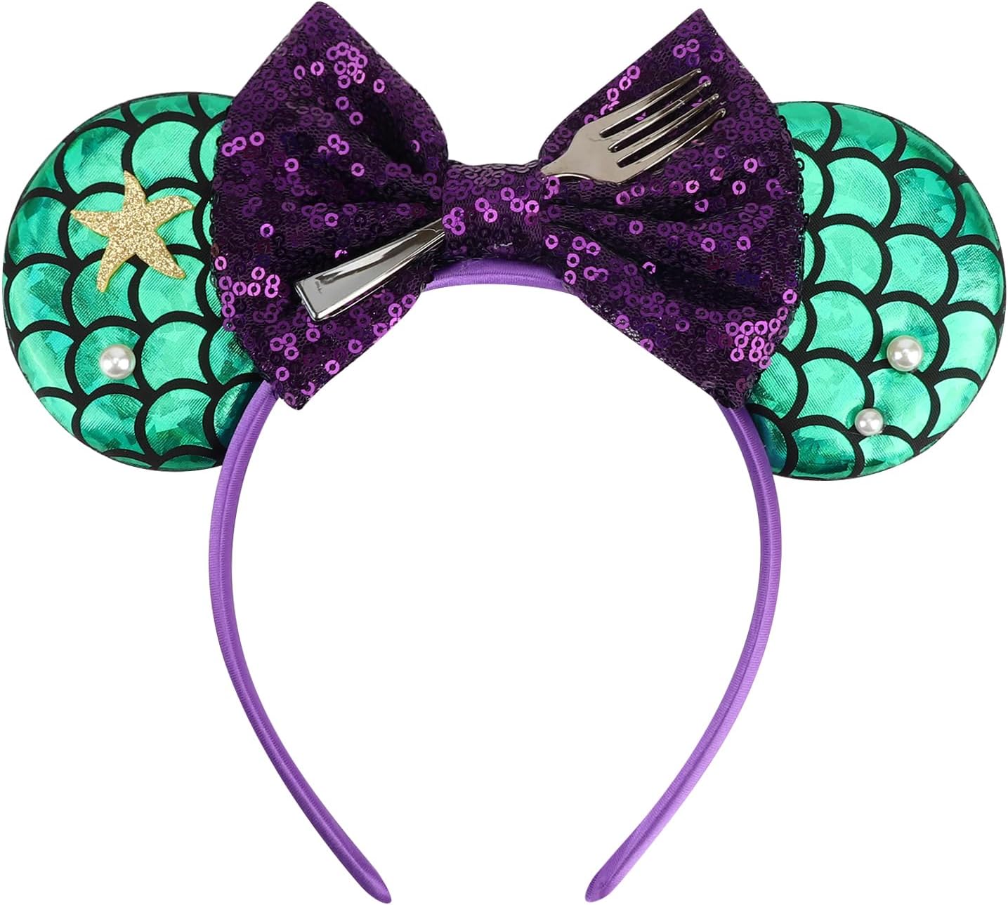 DRESHOW Mouse Ears Bow Sequins Party Decoration Cosplay Costume for Girls and Women