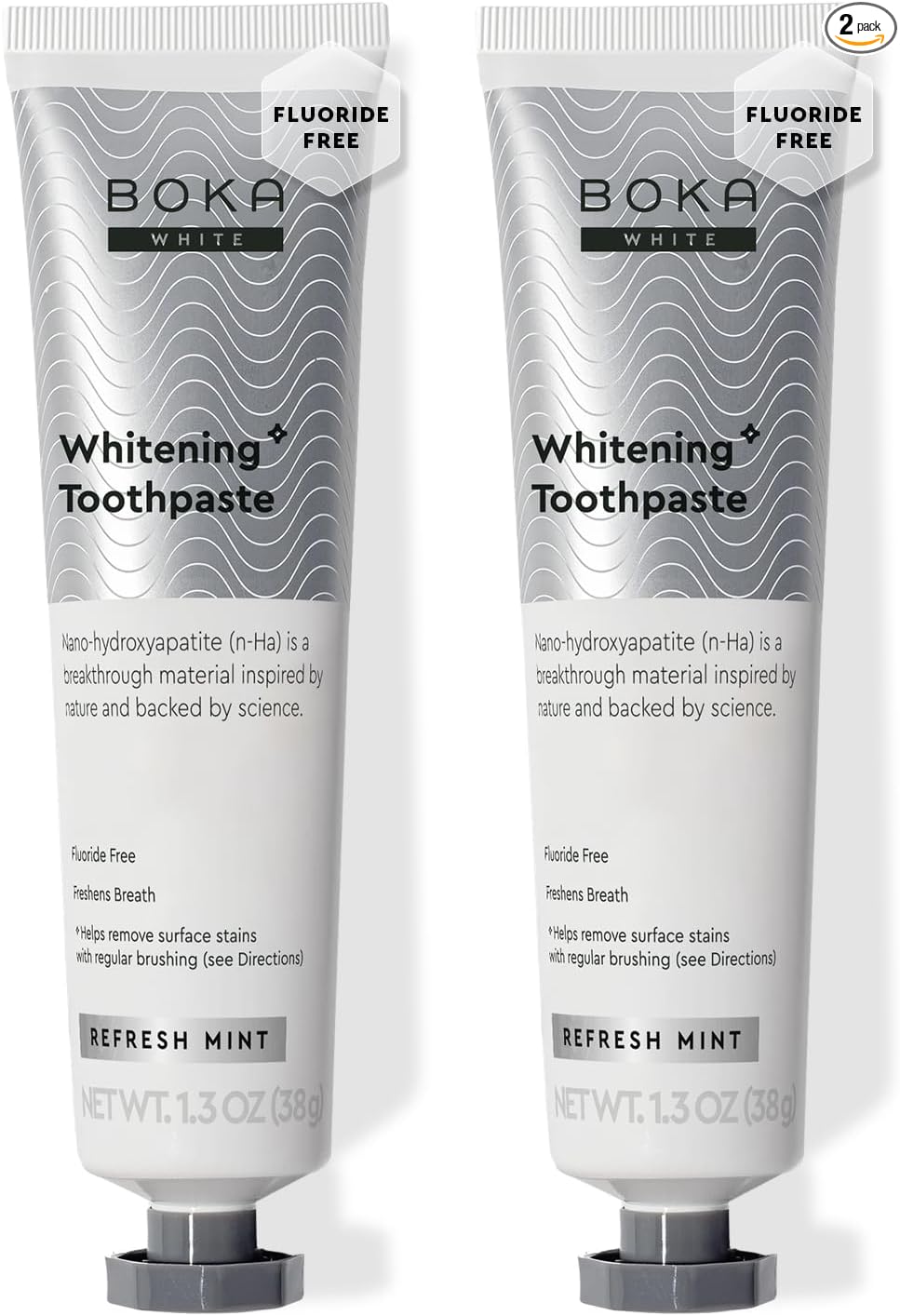 Boka Fluoride Free Toothpaste, Nano Hydroxyapatite Toothpaste, Appropriate for Sensitive Teeth - for Adult Oral Care - Ela Mint Flavor, 4 Fl Oz 1Pk