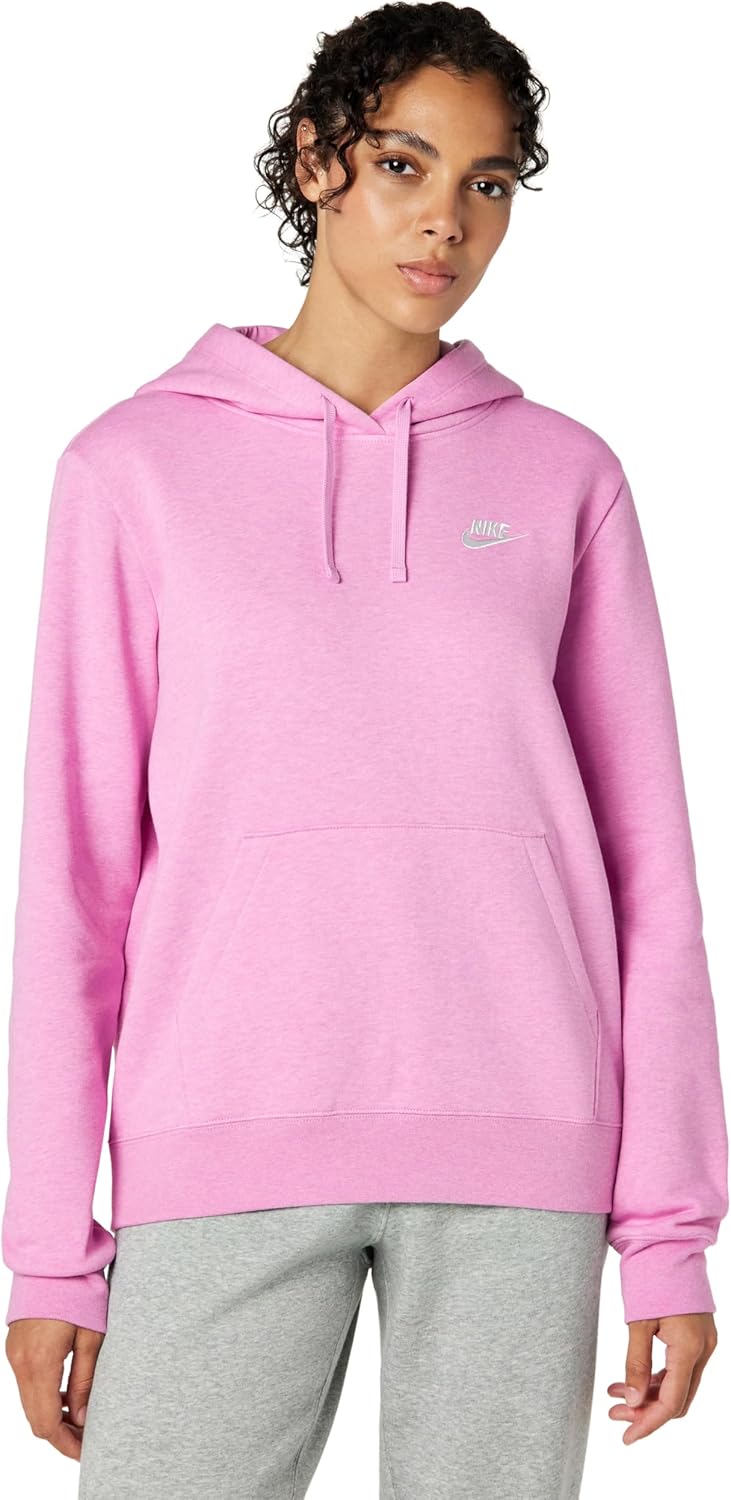 Nike Sudadera con Capucha de Forro Polar Pullover Sportswear Club para Mujer