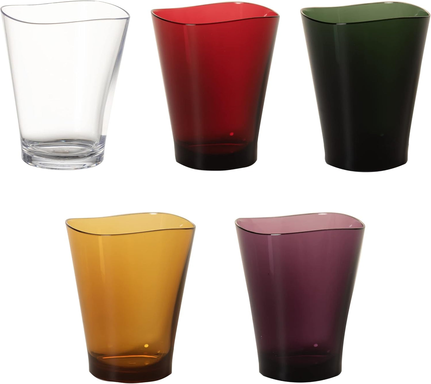 Plakira Break-Resistant Glass Cup, 240ml, Microwave and Dishwasher Safe, Made in Japan, for Outdoor, Children, Home Parties, Restaurants, Stylish, Dark Green, Tumbler, for Beer, Highball, Coffee