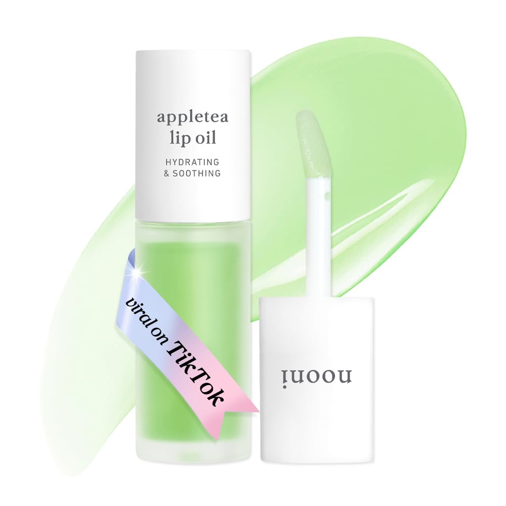 NOONI - Aceite coreano para labios, de larga duración, hidratante, revitalizante para labios secos, impermeable, relleno de calcetines para niñas adolescentes, 0.12 fl.oz, Appleplum