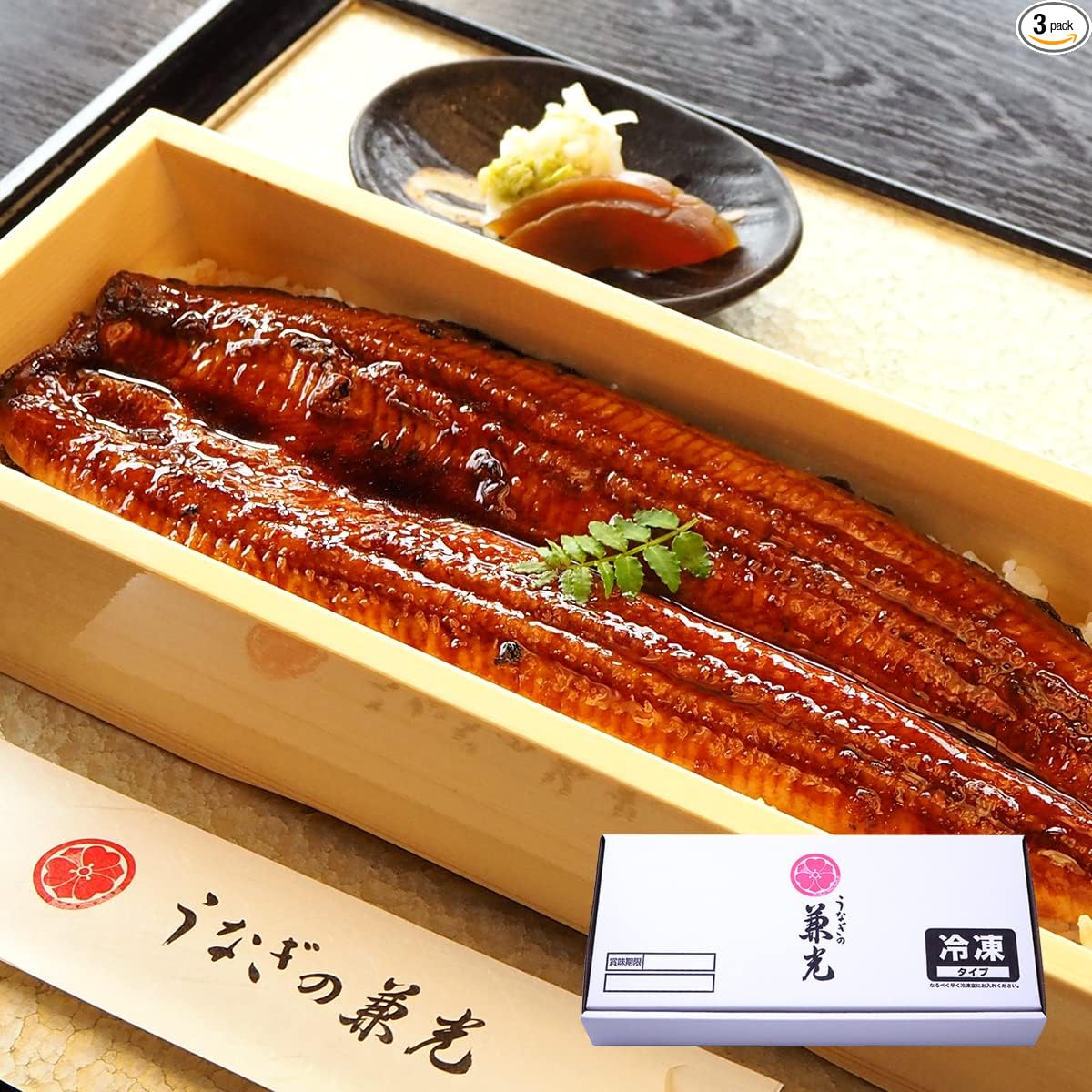Unagi no Kanemitsu Domestic, Aichi Prefecture Eel, Headless, Kabayaki, Extra Large, Size 175g or more, 1kg (5 to 6 eels), Comes with sauce and sansho pepper | Gas Grilled Sauce with 15 Bags of Japanese Pepper, Bulk Buy, Large Capacity, Gourmet