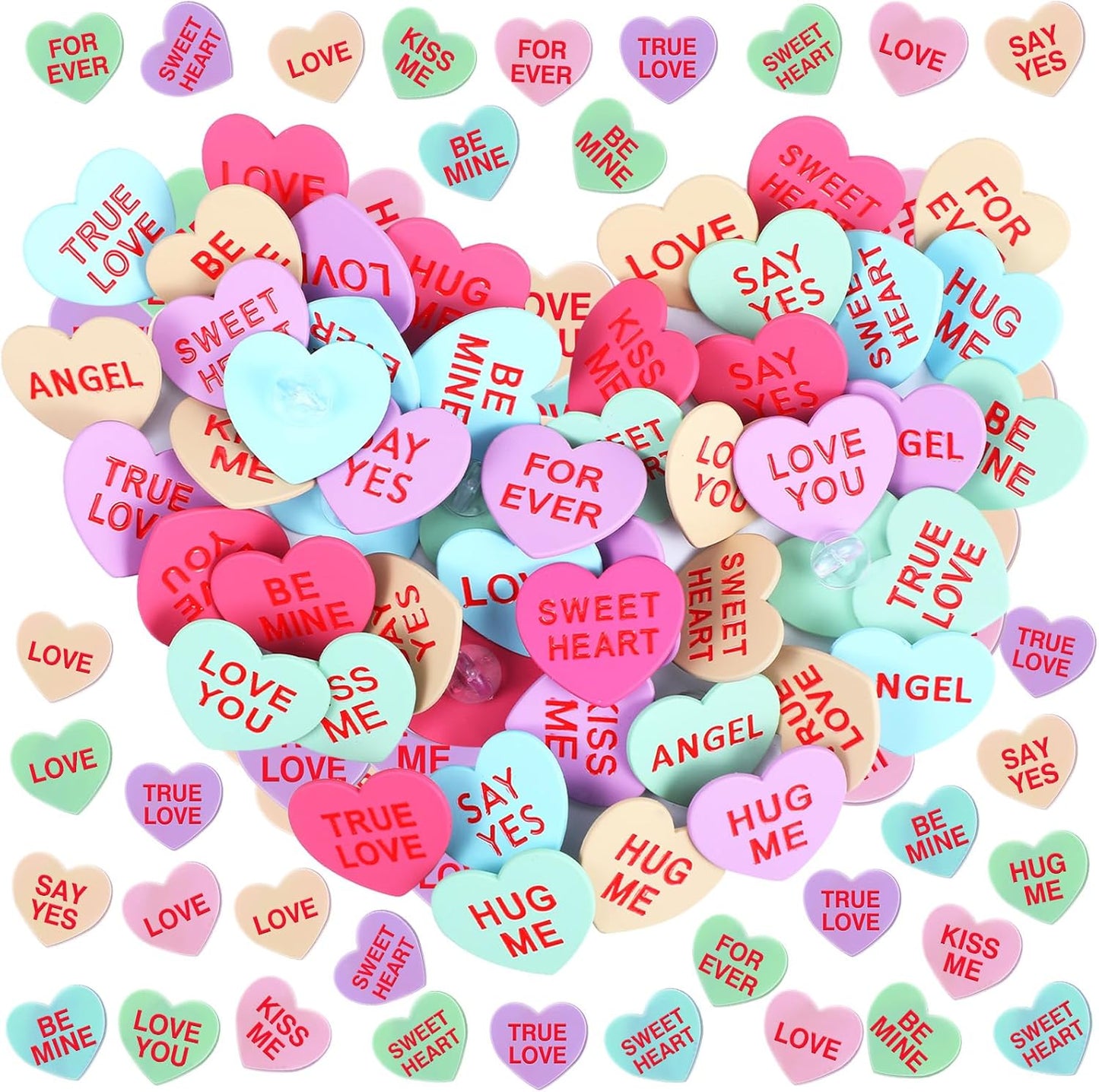 Ceenna 100 Pcs Enamel Pins Bulk Lapel Pins Brooches Decoration Gift for Backpack Clothes Women Mothers Teachers Nurse