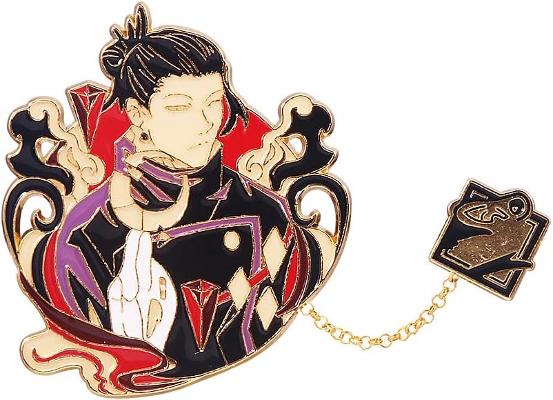 JJK Satoru Broche - Pines de esmalte de figuras de anime Satoru - Regalos divertidos para amantes del anime