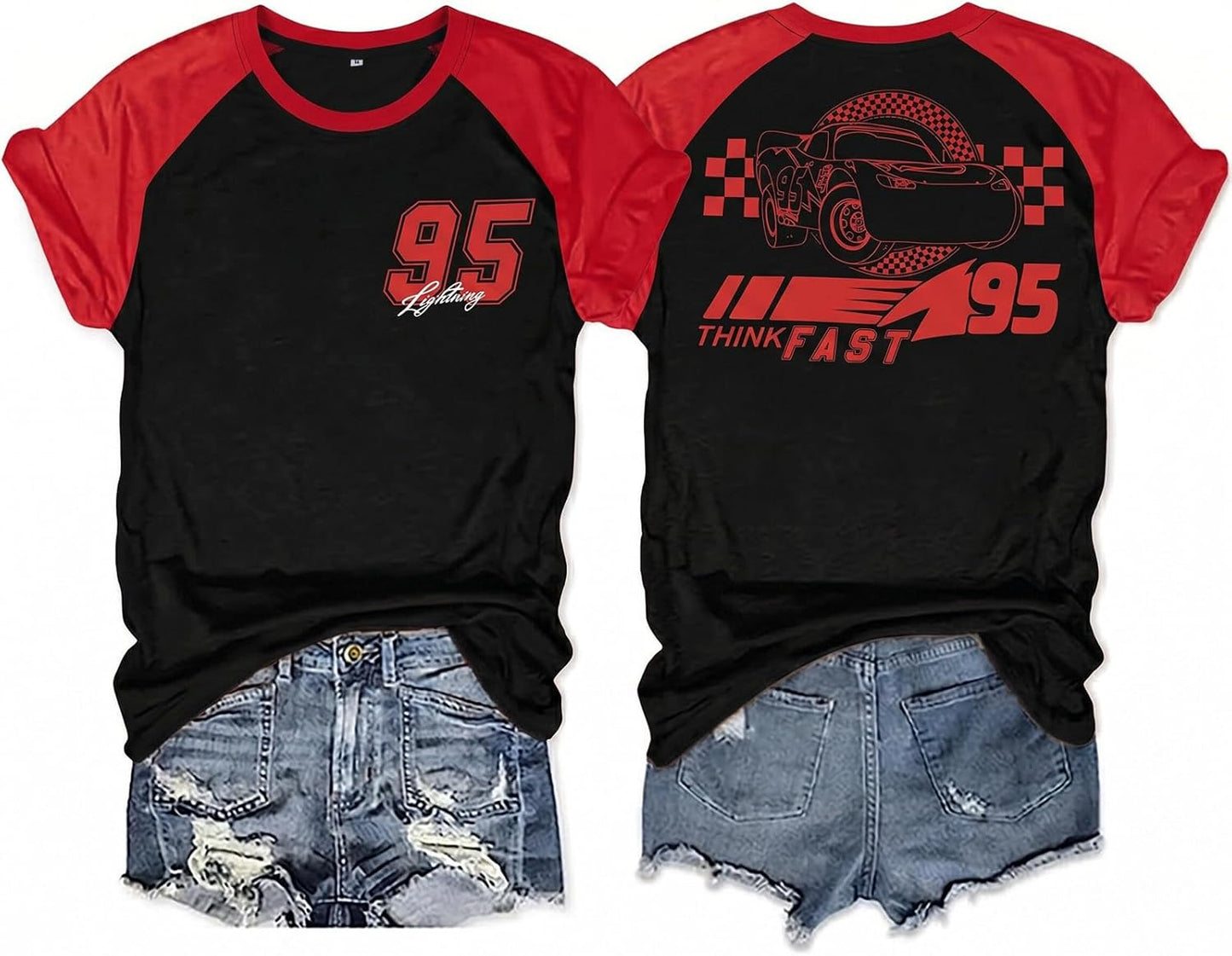 Camisas de coche para mujer, camisetas de Magic Kingdom, camisetas de carreras de coches, camisa de manga corta para viaje de vacaciones
