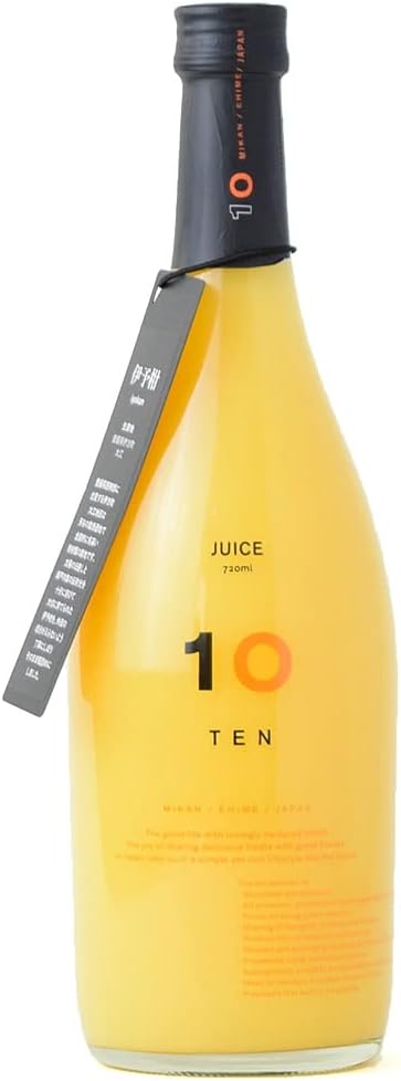 10FACTORY Ehime Mikan 100% Fruit Juice, Additive-Free, Straight Juice, 1 Bottle (24.3 fl oz (720 ml)), Made in Ehime, High Quality, Made in Japan (Kawachi Bankan)