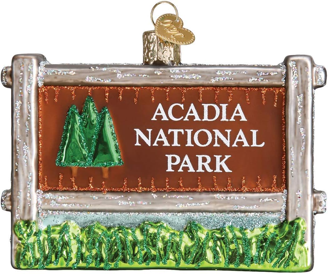 Old World Christmas - Adornos para árbol de Navidad: Adornos de vidrio soplado de parques estatales, Parque Nacional de Yellowstone