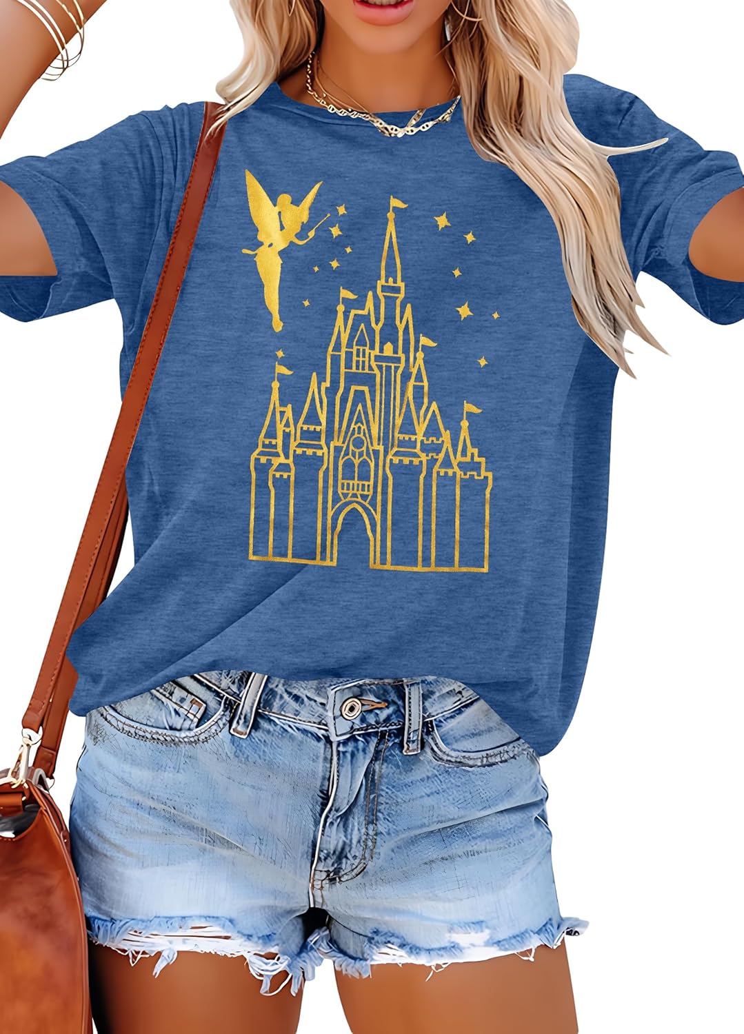 Camisa Mágica para Mujer, Playera del Reino Mágico, Playera de Vacaciones Familiares, Camiseta del Castillo, Cree en la Magia, Tops para Viaje de Verano