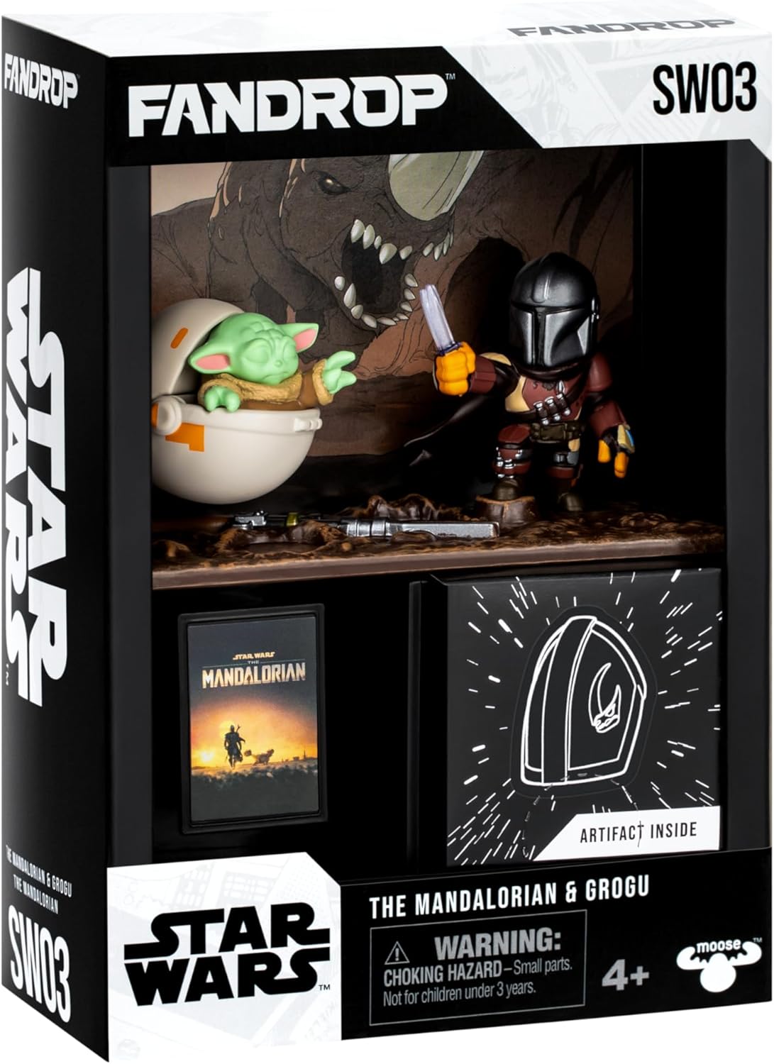 FANDROP SW02-Star Wars: The Clone Warsâ - Ahsoka Tano VS. Maul. FANDROP combina un diorama épico, artefactos y marcador de escena creando una exhibición para mejorar la colección, 4 para coleccionar