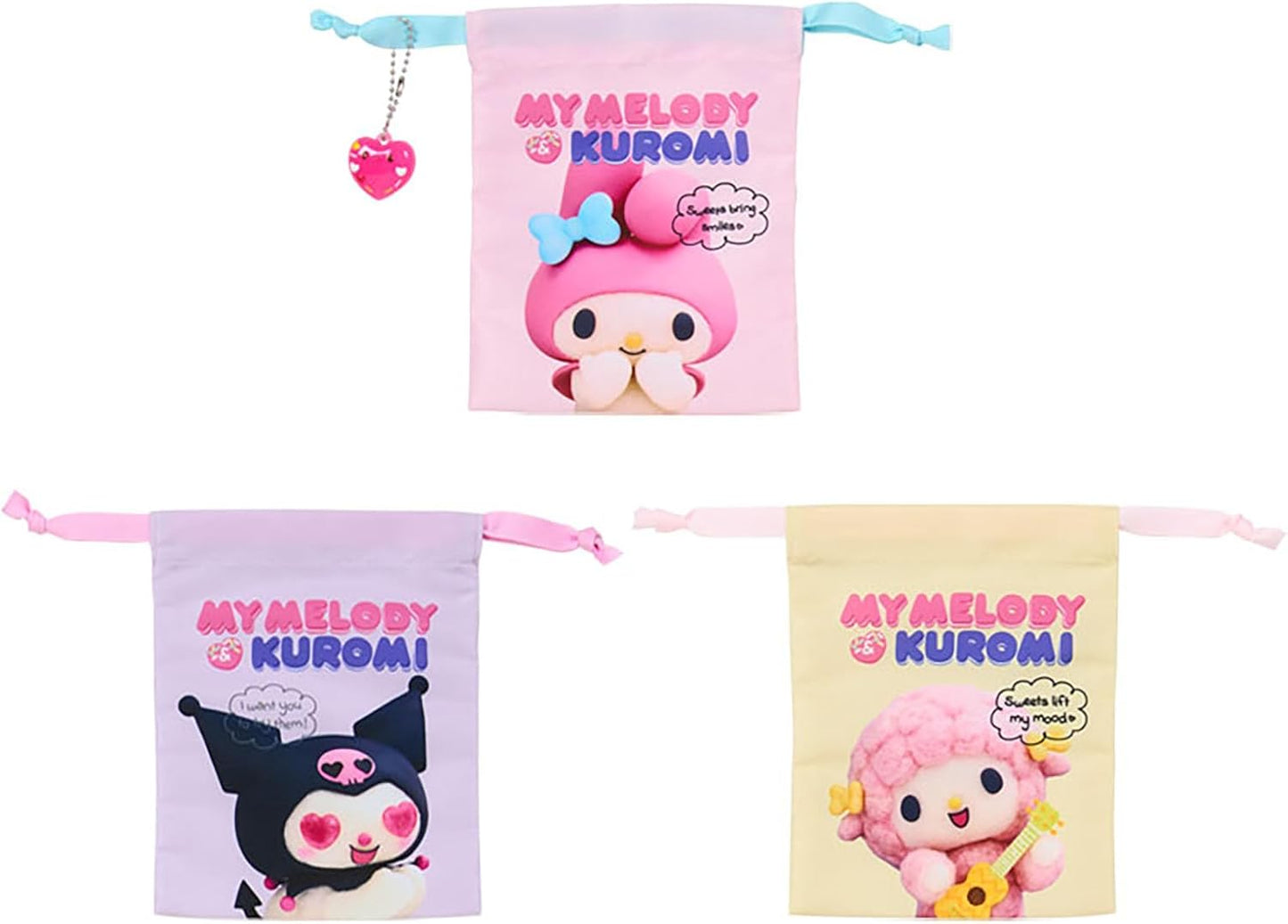 Sanrio (SANRIO) Acrylic Keychain (Netflix Original Anime My Melody & Kuromi) My Melody Acrylic & Steel Suitable for ages 3 and up 883328
