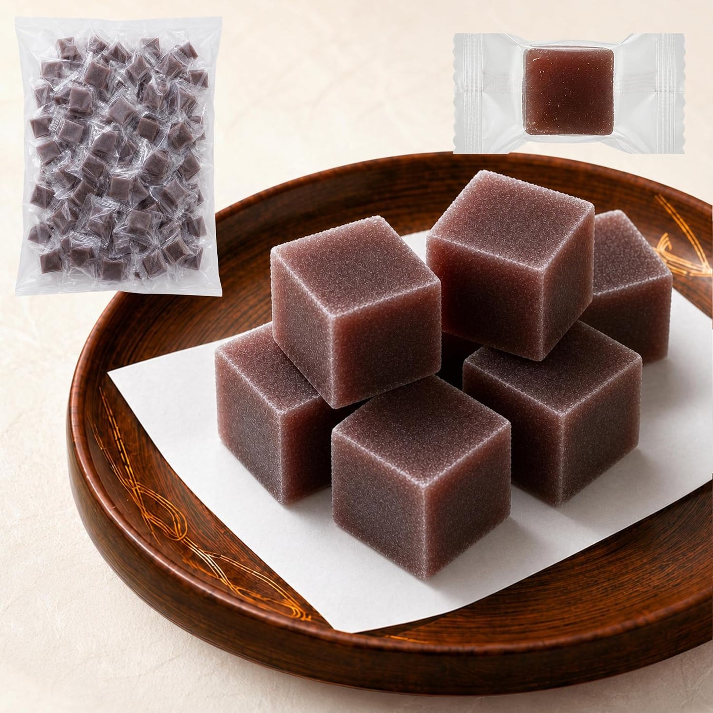 Alneka Mini Adzuki Yokan Yokan Japanese Confectionery Package, 25.4 oz (1,000 g), Estimated Quantity: Approximately 100 Pieces, Made in Japan
