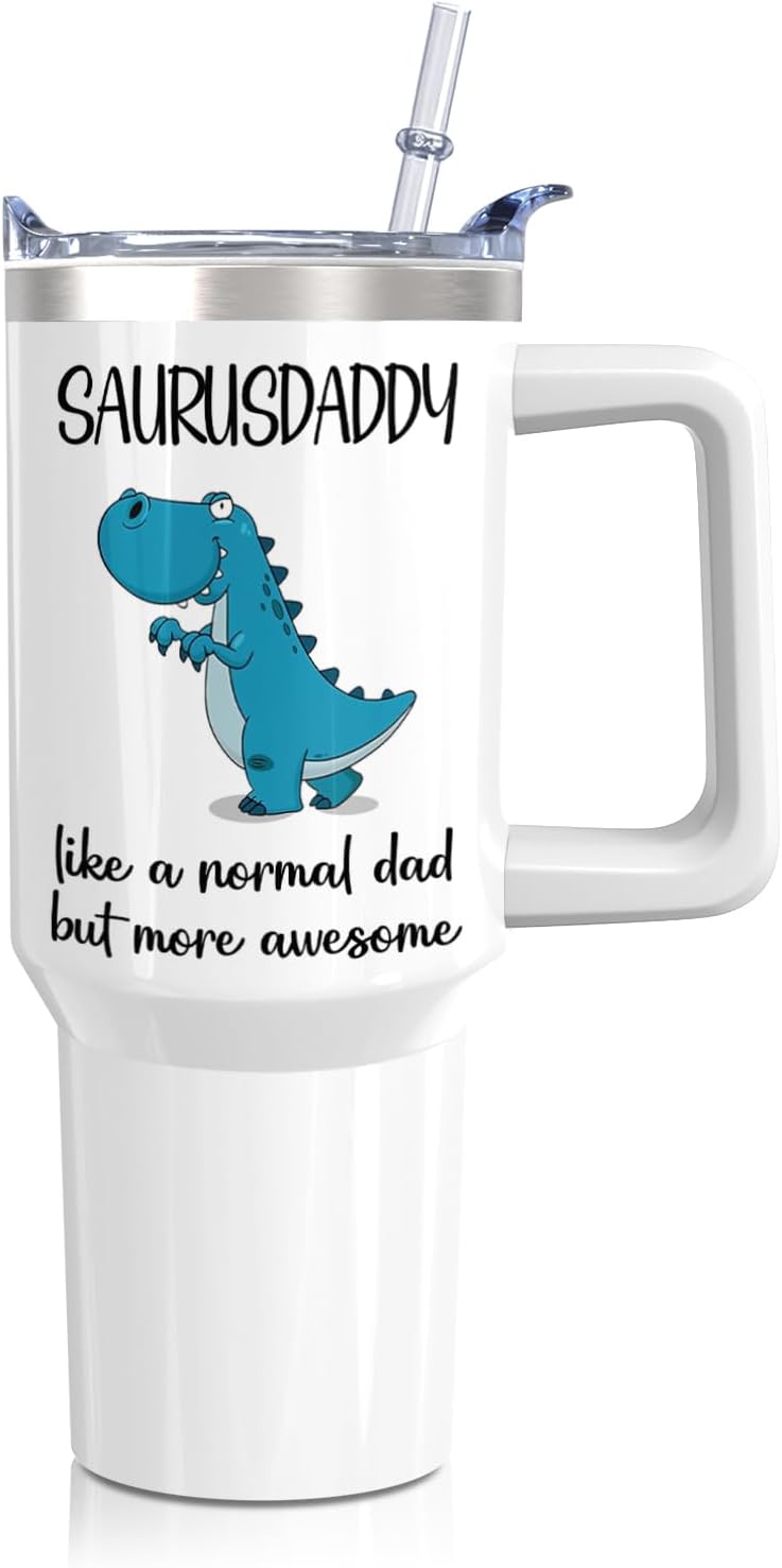 Vaso de acero inoxidable de 30 onzas con asa, tapa y pajita, taza aislada con lazo de estrella para regalos y viajes de mujer