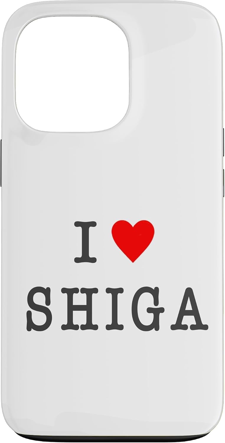 アイラブ・SHIGA 滋賀（I Love ハート）【47都道府県】ジモティ プレゼント お土産 面白 スマホケース iPhone 14 Plus 用