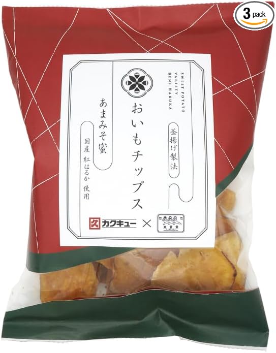 Tokangdo | Oimo Chips, Miyakoshima Bookmark (3.2 oz (90 g) x 12 Bags), Potato Chips, Made in Japan, Red Haruka, Kettle-frying Method, Preservative-free, Large Capacity
