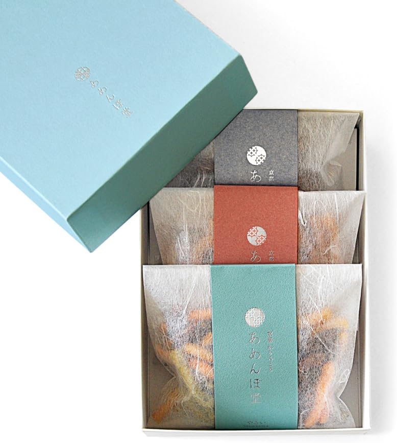 Kyoto Specialty: Amenbodo Popular Classic Assorted Karinto 6 Bags (Vegetable/Sweet Potato/Okinawa Black Sugar/Salted Caramel/Wasabi/Cheese) Kyoto Famous Confectionery, Souvenir, Gift, Hand-Delivered