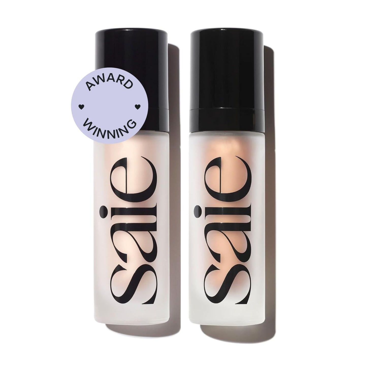 Saie Glowy Super Gel - Prebase de Maquillaje Hidratante y Suero Iluminador Enriquecido con Vitamina C y Aceite de Escualano - Iluminador Líquido para Todo el Rostro para una Piel de Vidrio Instantánea